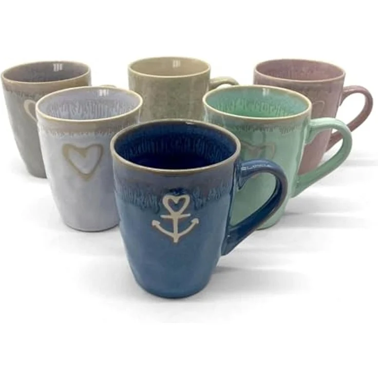 MEA LIVING Tasse MEA living STONEWARE Becher mit Henkel, Motiv "Herz", Stoneware – Bild 4