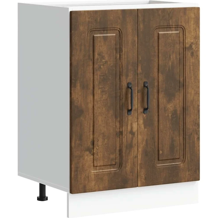 vidaXL Spülenunterschrank Kalmar Räuchereiche 60x46x81,5 cm 853442 – Bild 1