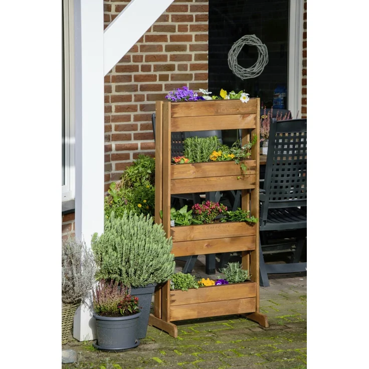 Dobar Vertikalbeet mit 4 Pflanzkästen, bernstein – Bild 4