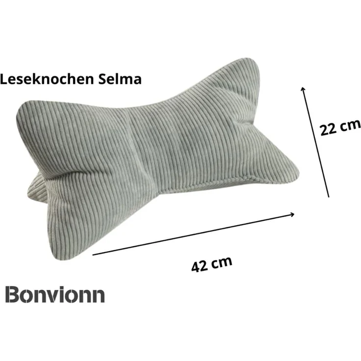 BONVIONN Leseknochen SELMA - ca. 42 x 22 cm - 2er Set mint – Bild 2