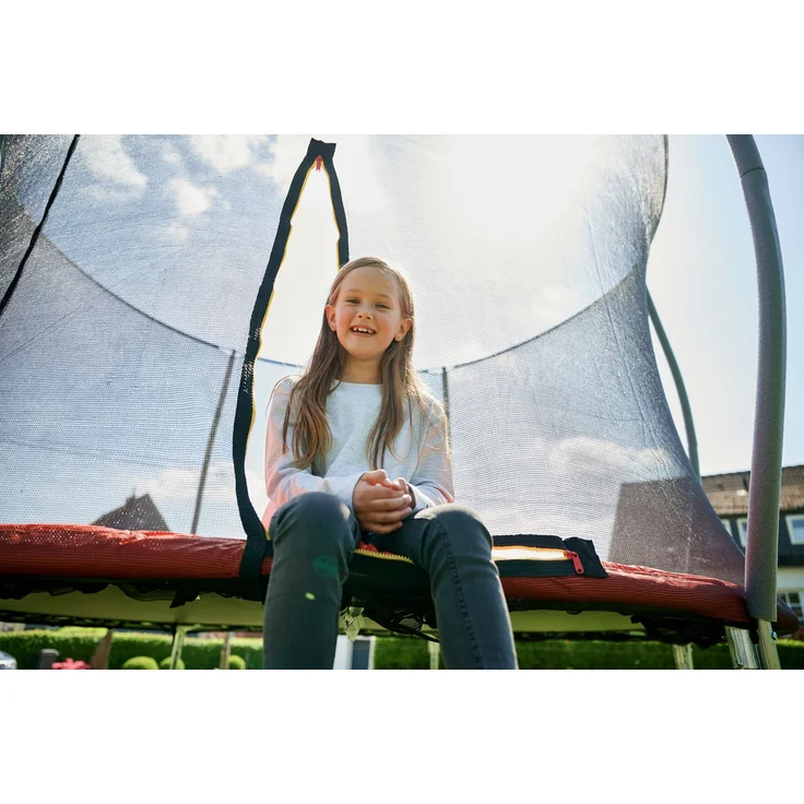 HUDORA 'Fantastic Trampolin 300V', mit Sicherheitsnetz, für die ganze Familie, max. belastbar bis 100 kg, 300 cm Durchmesser, rot, ab 3 Jahren – Bild 10