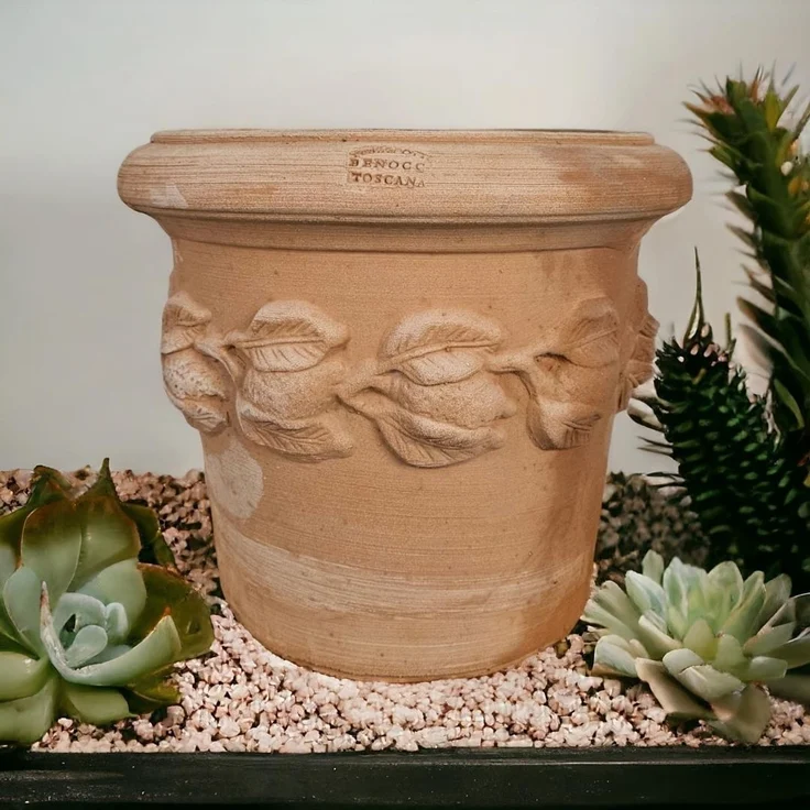 Pflanzgefäß Übertopf Blumenkübel Terrakotta Siena Conca Limoni 30cm Frostfest – Bild 10