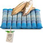 livasia Sitzkissen Steppkissen 35 cm, vegan und handgefertigt, 35 x 35 x 4,5 cm, Kapok