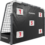 Hudora 'RoCo 240' Fußballtor mit Torwand, Stahl schwarz, 240x160 cm