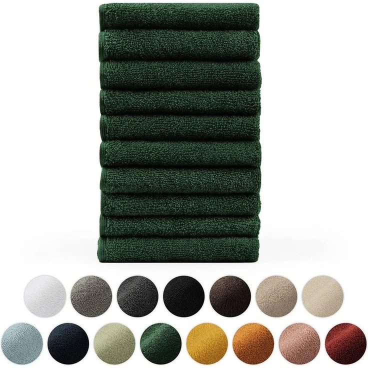 Blumtal Gästehandtücher Premium 30x30cm oder 30x50cm weich und saugstark, Frottee (10-St), 10er (30x50cm), 12er und 24er Set (30x30cm), 100% Baumwolle – Bild 1