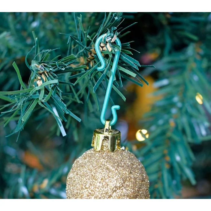 JACK Christbaumschmuck 140 Kugelaufhänger Grün S - Haken Kunststoff, Weihnachtskugelhaken Christbaumkugelhaken Aufhänger – Bild 4