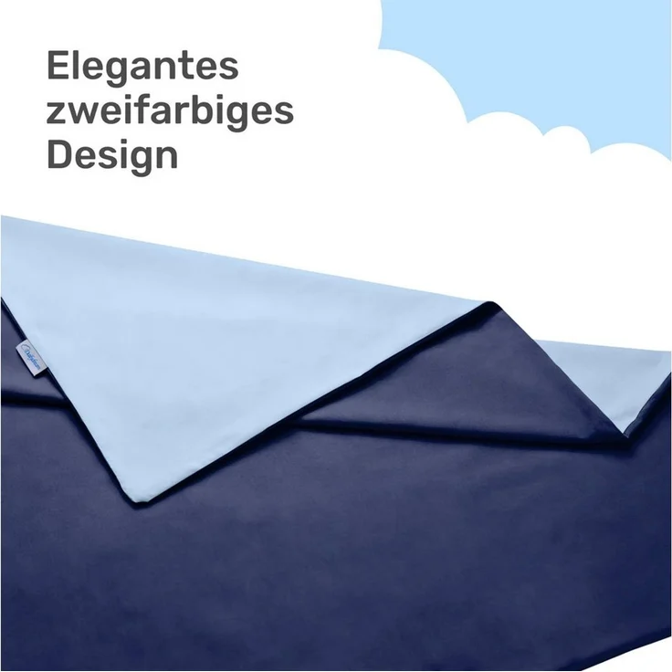Dailydream Gewichtsdecke Decken Bezug 135 x 200 (blau) – Bild 4
