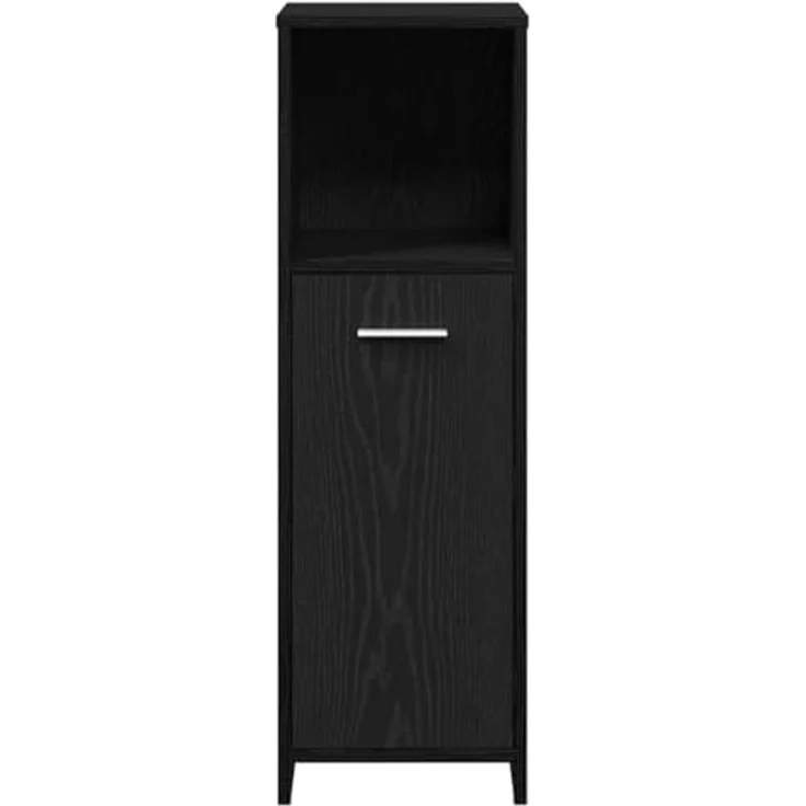 vidaXL Badezimmerschrank aus schwarzer Eiche, 30 x 30 x 95 cm, Holzwerkstoff 862497 – Bild 7