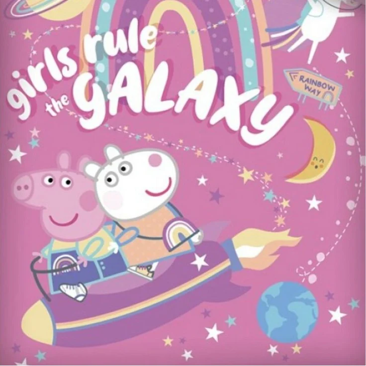 Peppa Pig Bettwäsche Peppa Wutz Lucie Locke Kinder Bettwäsche Set, Mikrofaser, Deckenbezug 135-140x200 cm Kissenbezug: 63X63 cm – Bild 2