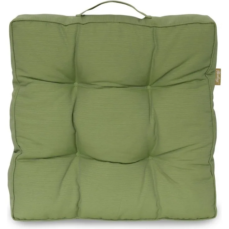 Herlag Hockerauflage Bankauflage Ava, Loungekissen, dickes Sitzkissen 50 x 50 x 10 cm Grün