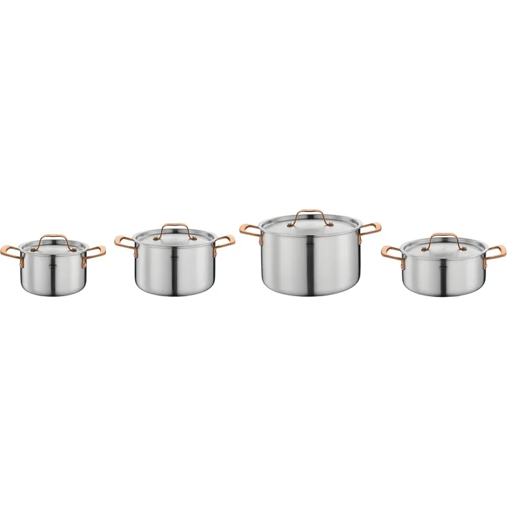 Topf-Set GOURMET 4-teilig roségold