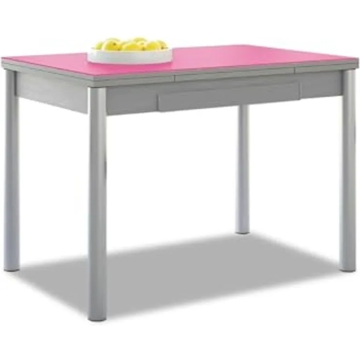 ASTIMESA Alas Cristal Küchentisch, Metall, Fuchsia, 90 x 50 cm