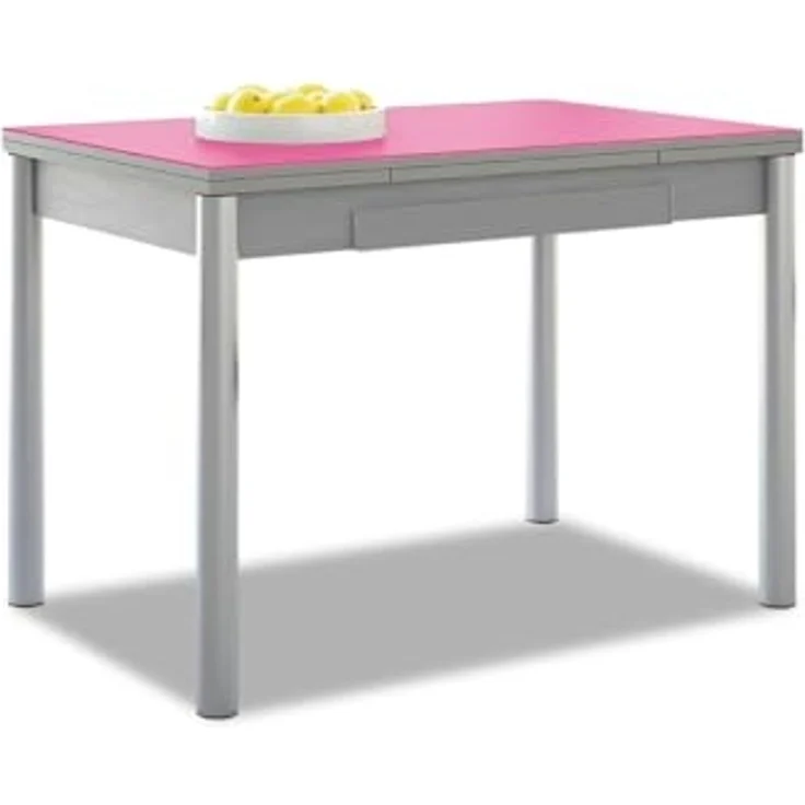 ASTIMESA Alas Cristal Küchentisch, Metall, Fuchsia, 90 x 50 cm – Bild 1