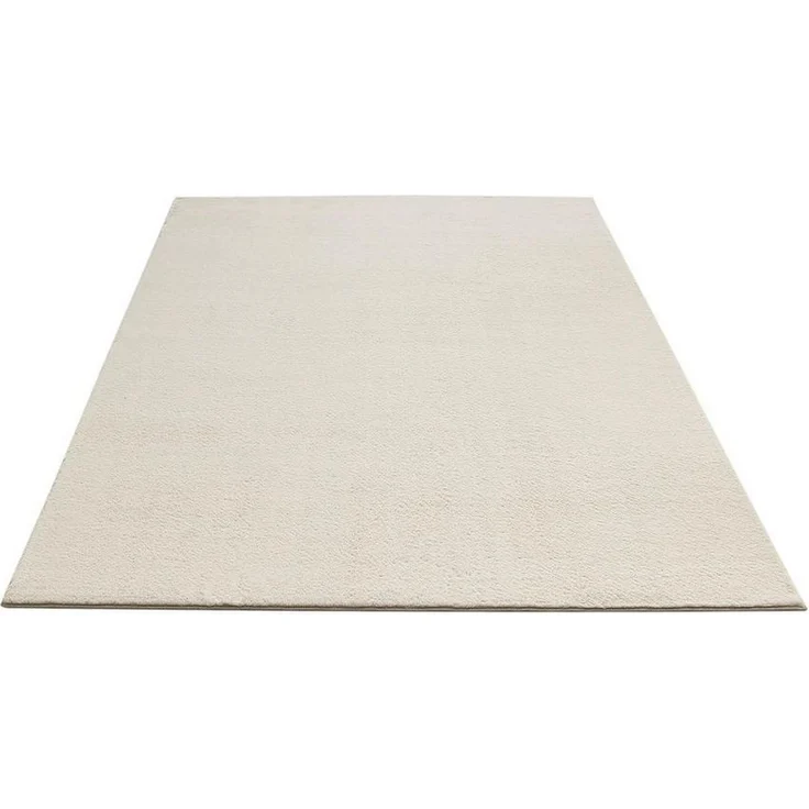 merinos Teppich COZY, 80x150 cm, Beige, Unifarben, rechteckig, Höhe: 13 mm – Bild 1