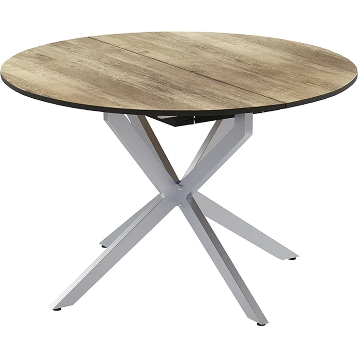 Esstisch Loyd Eiche rustikal/Grau 120 x 76.5 cm ausziehbar Vicco – Bild 1