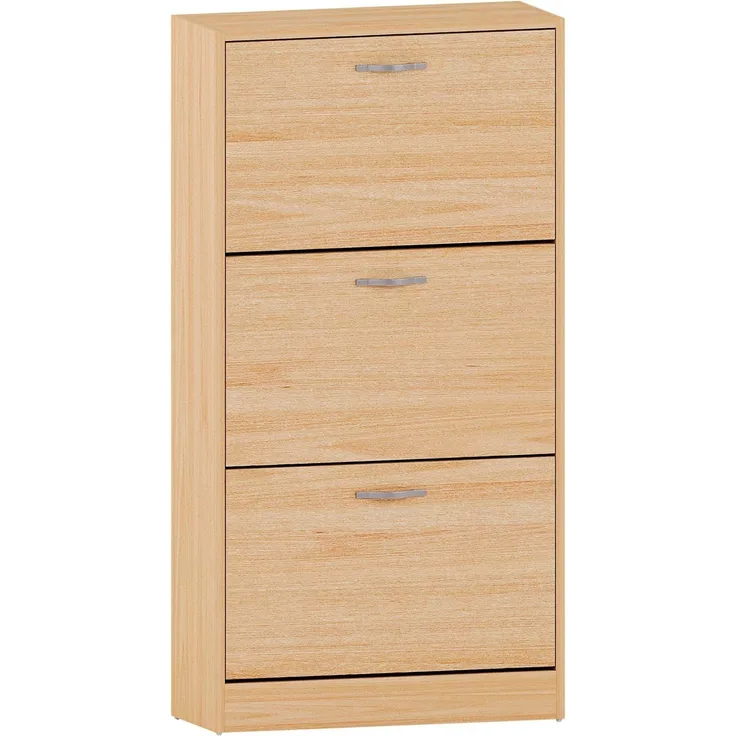 Vida Designs Schuhaufbewahrung Schuhschrank mit 3 Schubladen Schrank Pull Down Holz Möbel Einheit, Kiefer