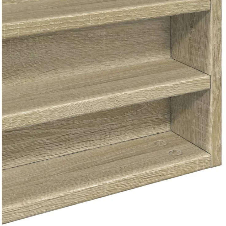 vidaXL Vitrinenschrank Sonoma-Eiche 100x8,5x58 cm Holzwerkstoff 847942 – Bild 6
