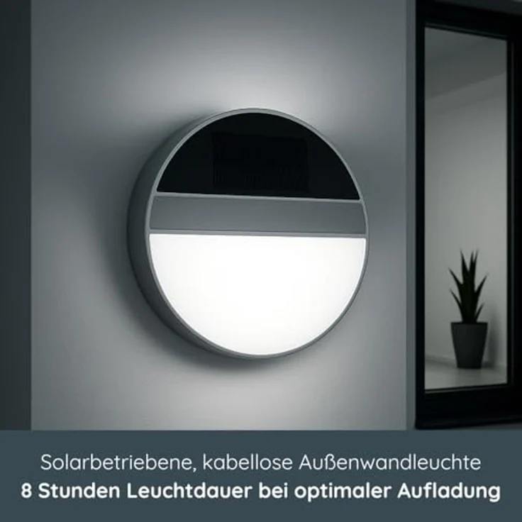 MeLiTec LED Außen-Wandleuchte Solar Wandleuchte SWL06, nein – Bild 3