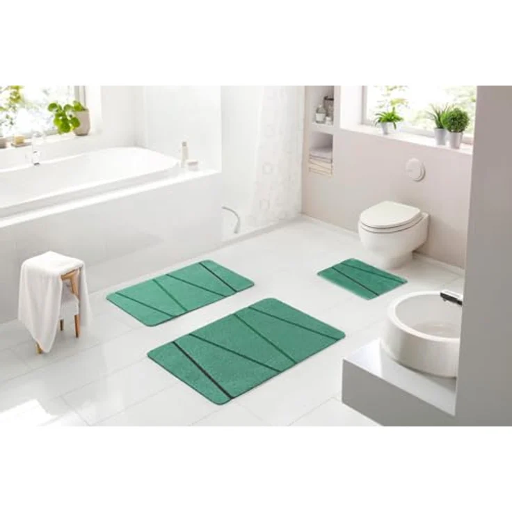 BATEX VEDIA Badteppich 60x100 cm grün – Bild 3