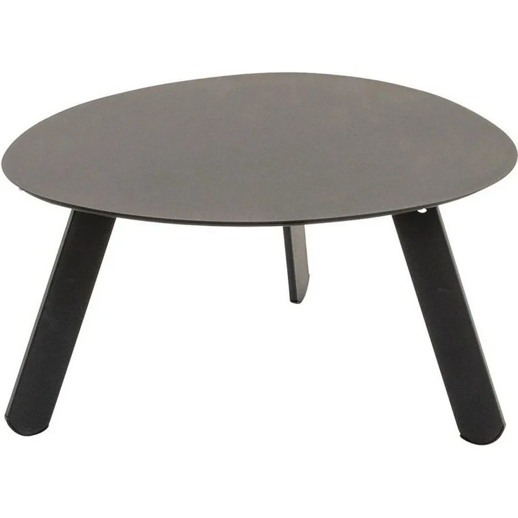 Lesli Living Beistelltisch Beistelltisch Tiki 55x46x28cm schwarz Metall – Bild 1