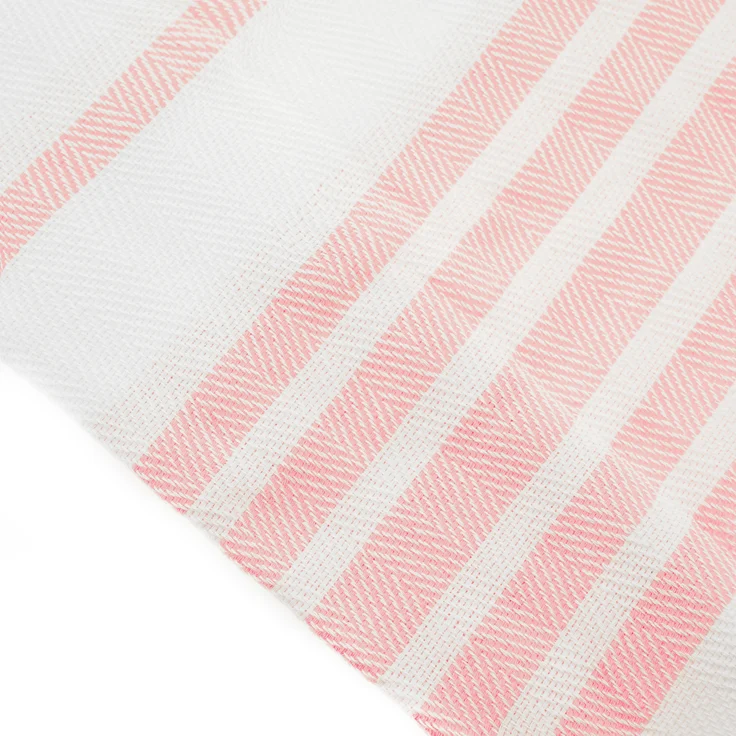 Turquoise Home 4er Pack Pestemal Küchetuch Handtuch 50x90cm Putztuch Badetuch Weiß-Pink – Bild 3