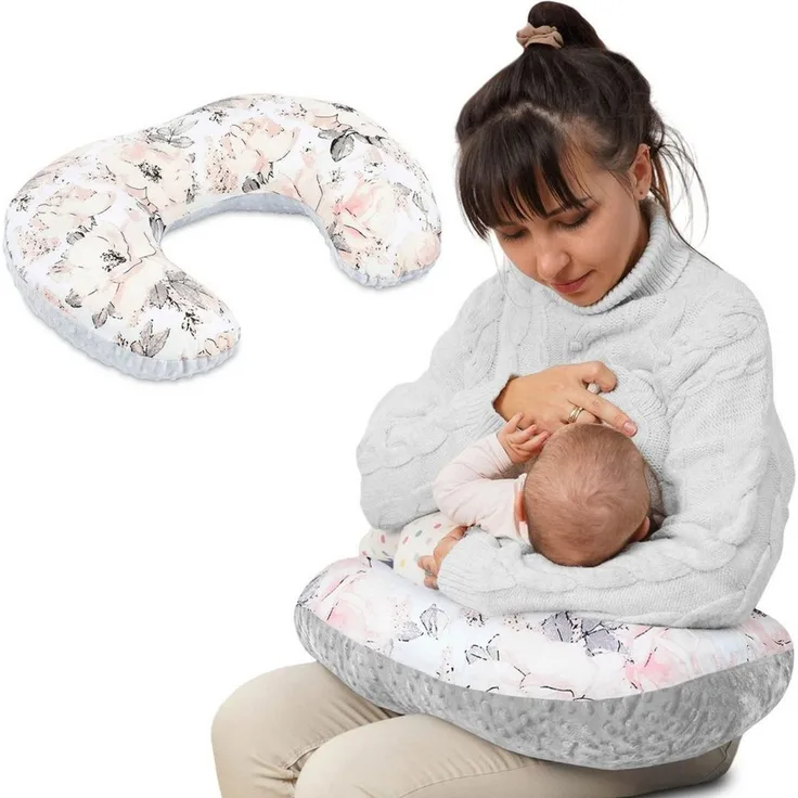 Totsy Baby Stillkissen Stillkissen klein Minky Modell 1: 130 x 45 cm - Stillhörnchen kleines