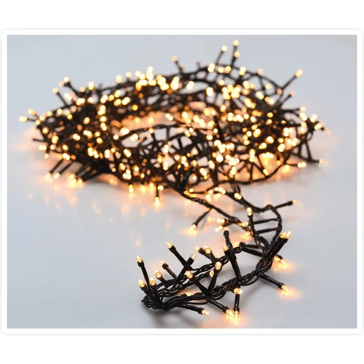 Spetebo Lichterkette Weihnachts Lichterkette warm weiß 30 m / 1500 LED, 1500-flammig, mit Controller