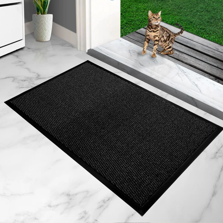 Furni24 Fußmatte - Anthrazit-Schwarz, 60 x 90 cm – Bild 2