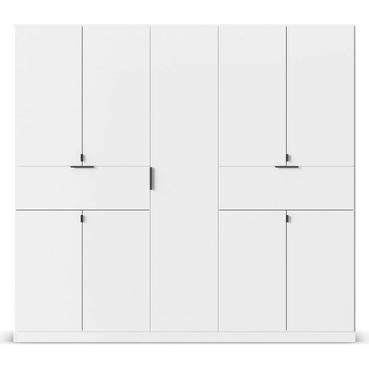 rauch Drehtürenschrank Kleiderschrank Schrank Garderobe Wäscheschrank TICAO (Schubladen in der Höhe variabel positionierbar) mit 2 geräumigen Schubladen, viel Stauraum MADE IN GERMANY – Bild 4