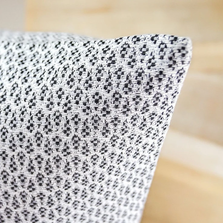 Kissen Deko von Lysel - grau Tropfen Golea 48x48 Baumwolle Polyester kissenbezug Dekokissen – Bild 2
