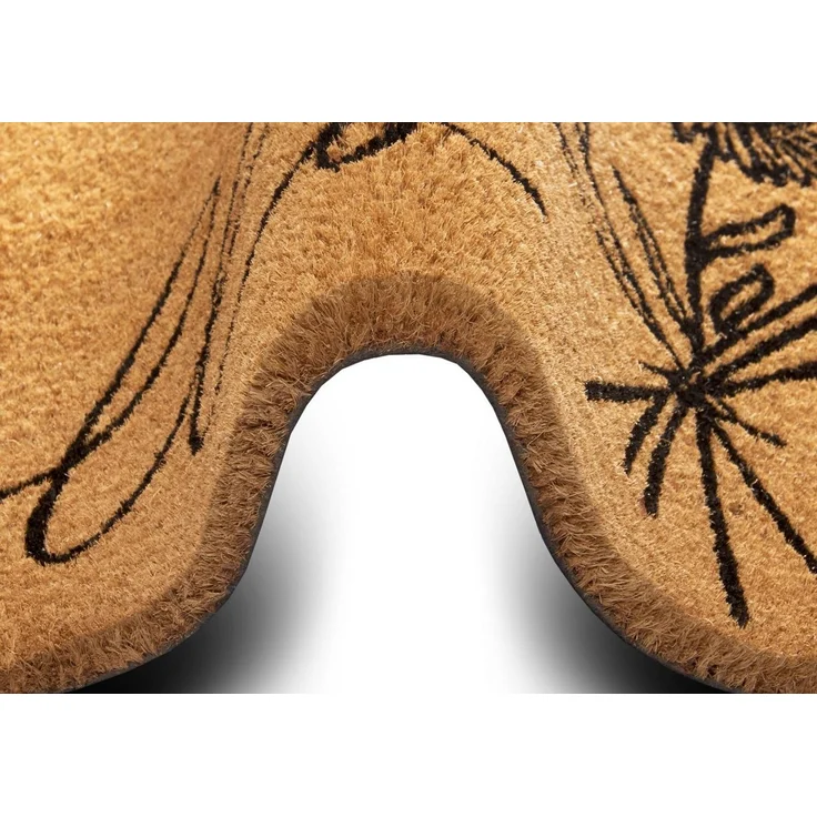 HANSE Home Fußmatte Hello & Flowers, Türmatte, rechteckig, Höhe: 15 mm, Kokos, Schmutzfangmatte, Outdoor, Rutschfest, Innen, Kokosmatte, Flur – Bild 3