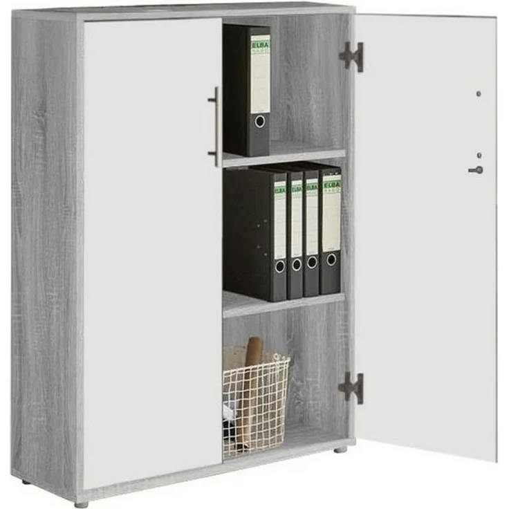 BMG Möbel Aktenschrank Office Edition Schrankwand 1 niedrig abschließbar, in verschiedenen Farben – Bild 3