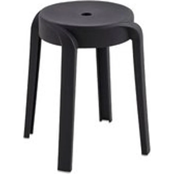 HOME DELUXE Hocker stapelbar NIVO – Schwarz, 6er Set – Bild 6