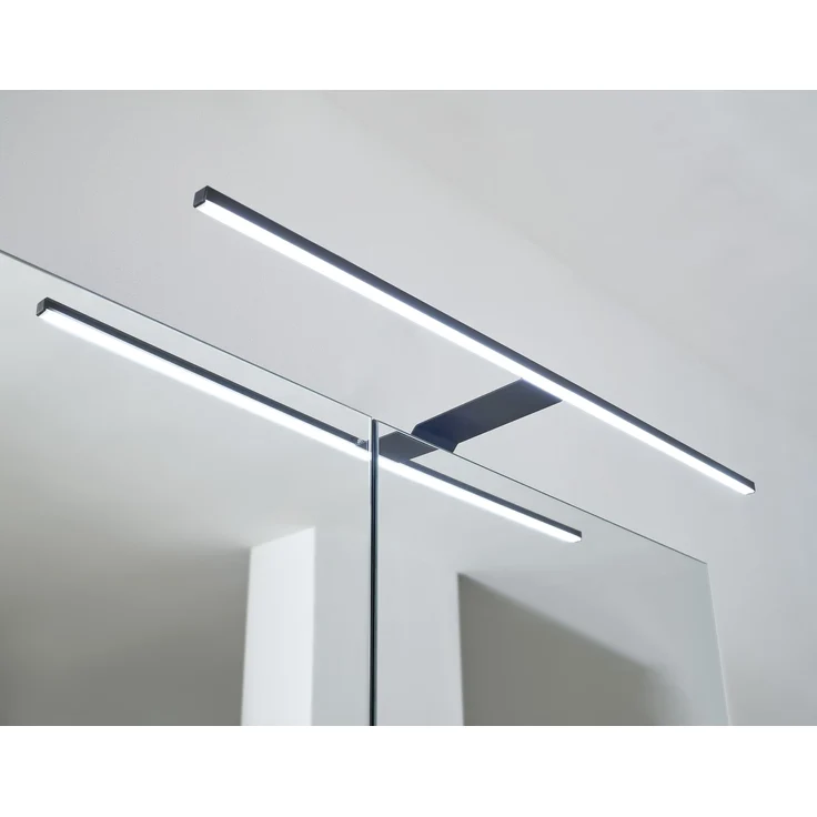 Badezimmer-Set >Denver< (3-tlg.) in grau matt / Evoke Eiche Dekor - 160x195x35 (BxHxT) – Bild 10