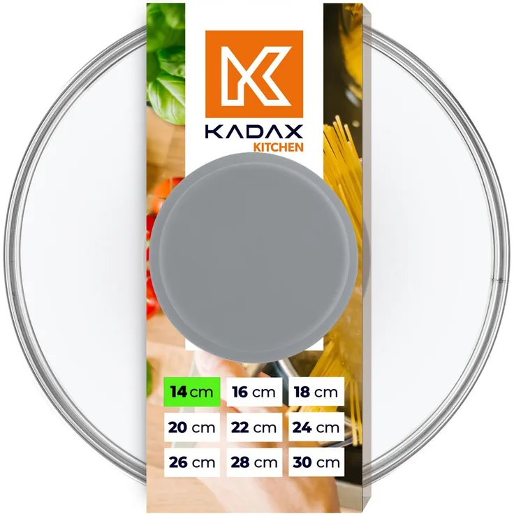 KADAX Deckel Hitzebeständiges Glas für einen 14cm Topf