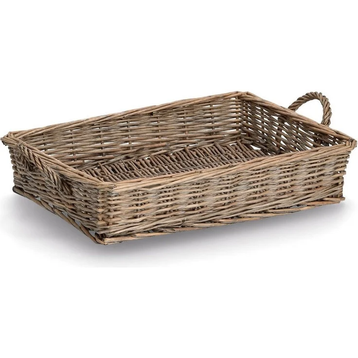 ZELLER Serviertablett 14179 im Landhausstil, Weide, 41 x 31 x 8 cm – Bild 1