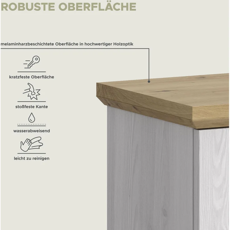 Verona Hochschrank breit in Sibiu Lärche Nachbildung – Bild 8