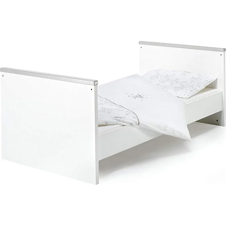 Schardt 'Eco Silber' 3-tlg. Babyzimmer-Set Kinderbett, Schrank 2-türig und Kommode – Bild 5