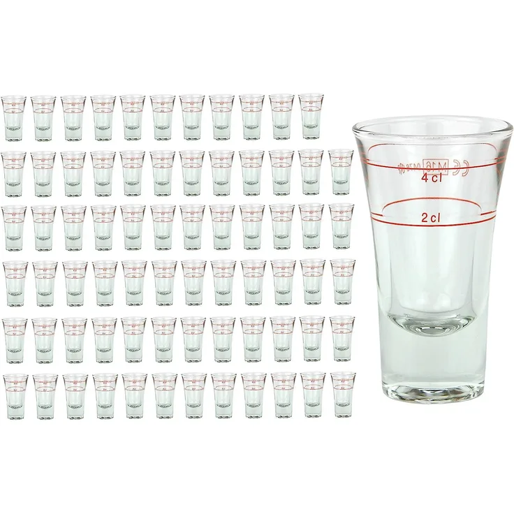 72er Set Schnapsgläser Stamper Dublino 2cl + 4cl