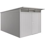 Biohort Gerätehaus AvantGarde, A8: 260 x 380 x 222 (b x t x h) cm, silber-metallic