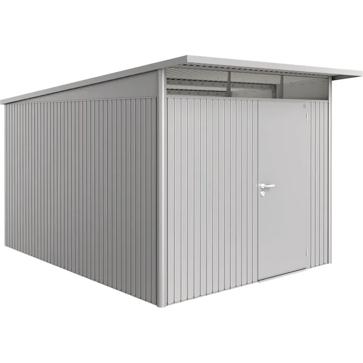 Biohort Gerätehaus AvantGarde, A8: 260 x 380 x 222 (b x t x h) cm, silber-metallic