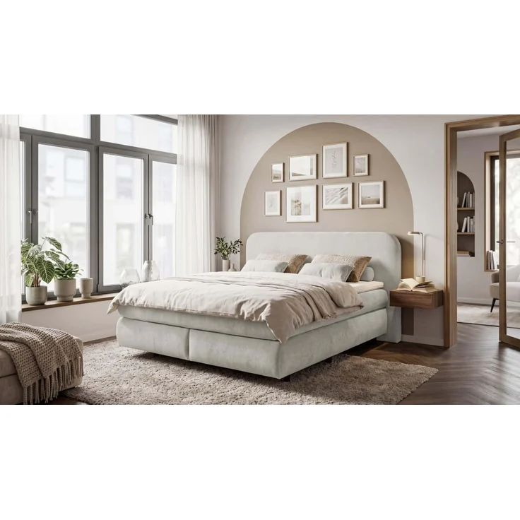 Boxspringbett Elbrus von Ed Exciting Design 180 x 200 cm mit 7 Zonen Tonnentaschenfederkern – Bild 1