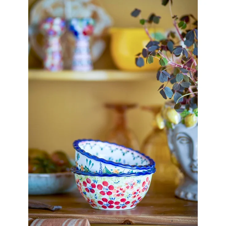 CREATIVE COLLECTION Florist Schale Bunt Steingut – Bild 4