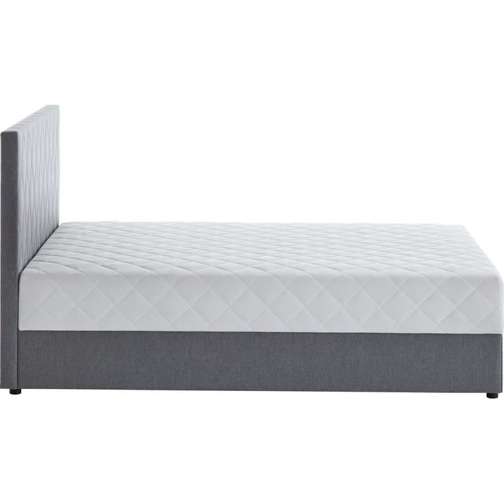 Atlantic Home Collection Stauraumbett Benita, mit Taschenfederkern 120x200 cm Hellgrau – Bild 3