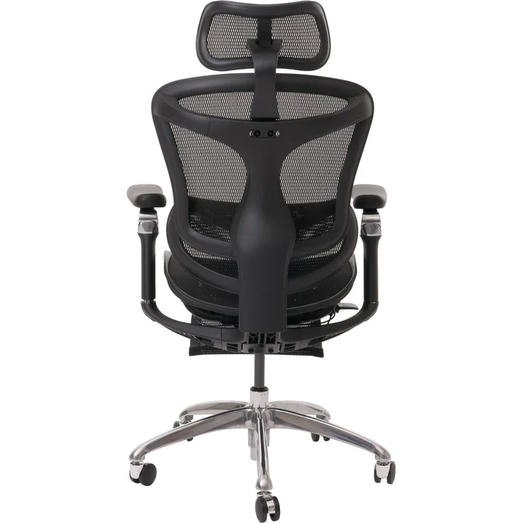 SIHOO Bürostuhl, Schreibtischstuhl Drehstuhl, ergonomisch, Lordosenstütze Fußstütze 6D-verstellbare Armlehnen schwarz – Bild 8