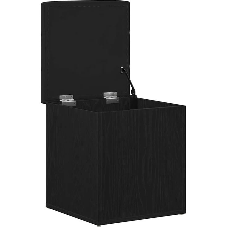 vidaXL Sitzbank mit Stauraum Schwarz Eichen-Optik 42 x 42 x 45 cm 862982 – Bild 4