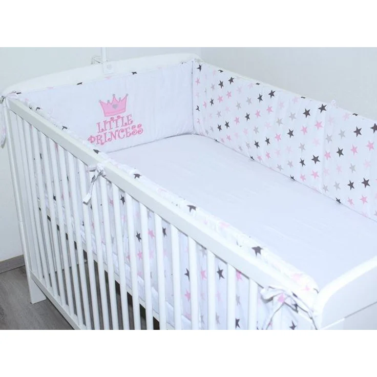 Primawela Bettnestchen Nestchen Applikation 420 cm Bettumrandung Baby Bett Kinder Kopfschutz – Bild 1