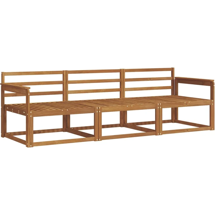 vidaXL Outdoor-Sofagarnitur 3 stk. 3-Sitzer Natur Massivholz Akazie 3367112 – Bild 2