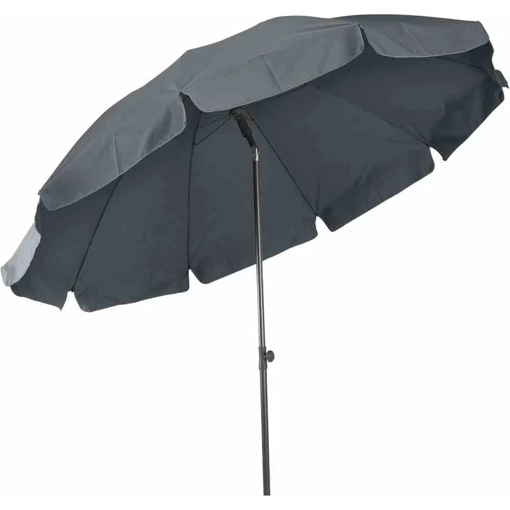 Tropico Mittelstockschirm anthrazit/grau Ø 200cm – Bild 3