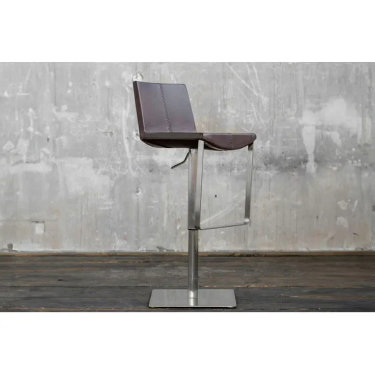 KAWOLA Barhocker FES Barstuhl höhenverstellbar drehbar dunkelbraun 85 x 51 x 42 cm